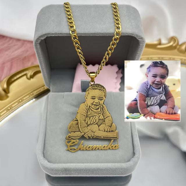 BabyCharm Custom Photo Pendant