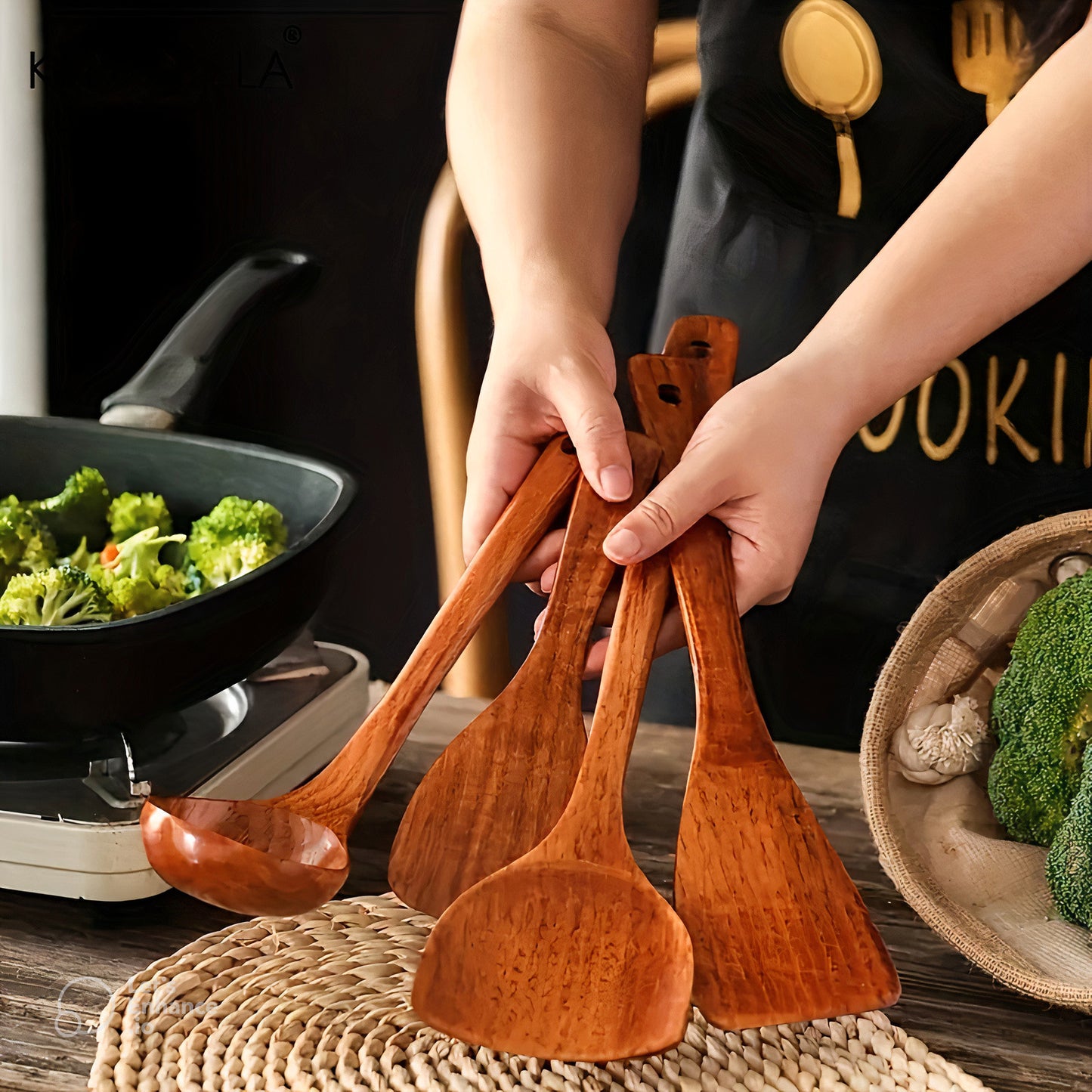 TimberTouch Wooden Utensil Set