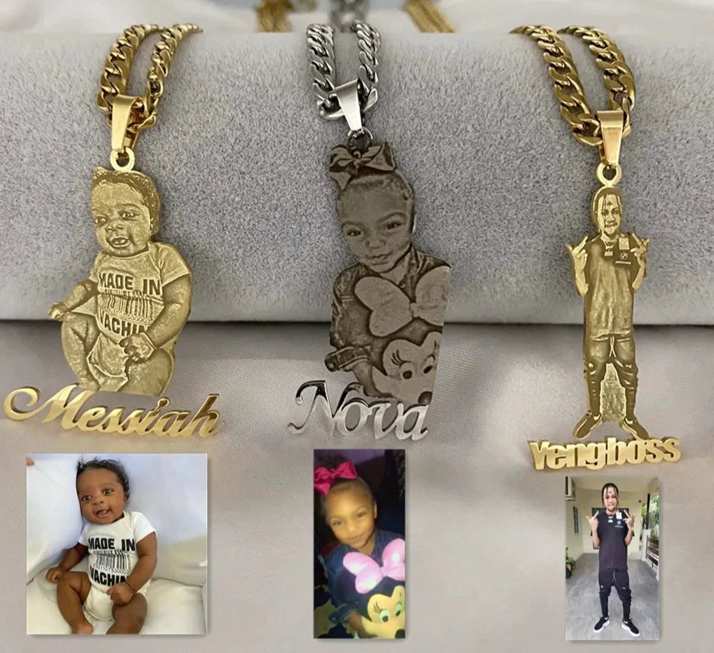 BabyCharm Custom Photo Pendant