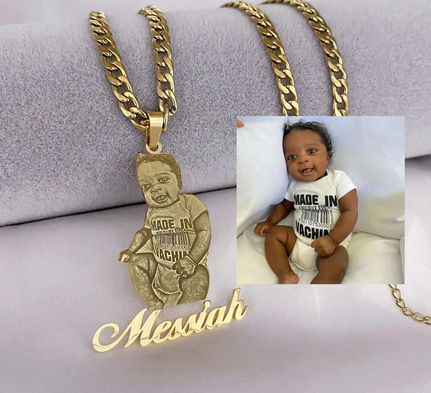 BabyCharm Custom Photo Pendant