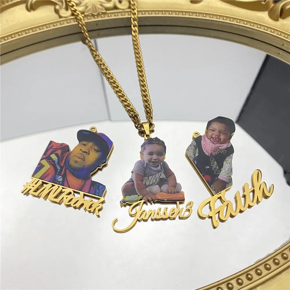 BabyCharm Custom Photo Pendant