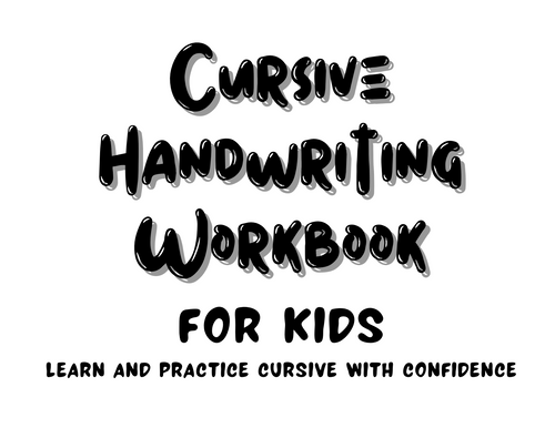 Cursive Handwriting Workbook