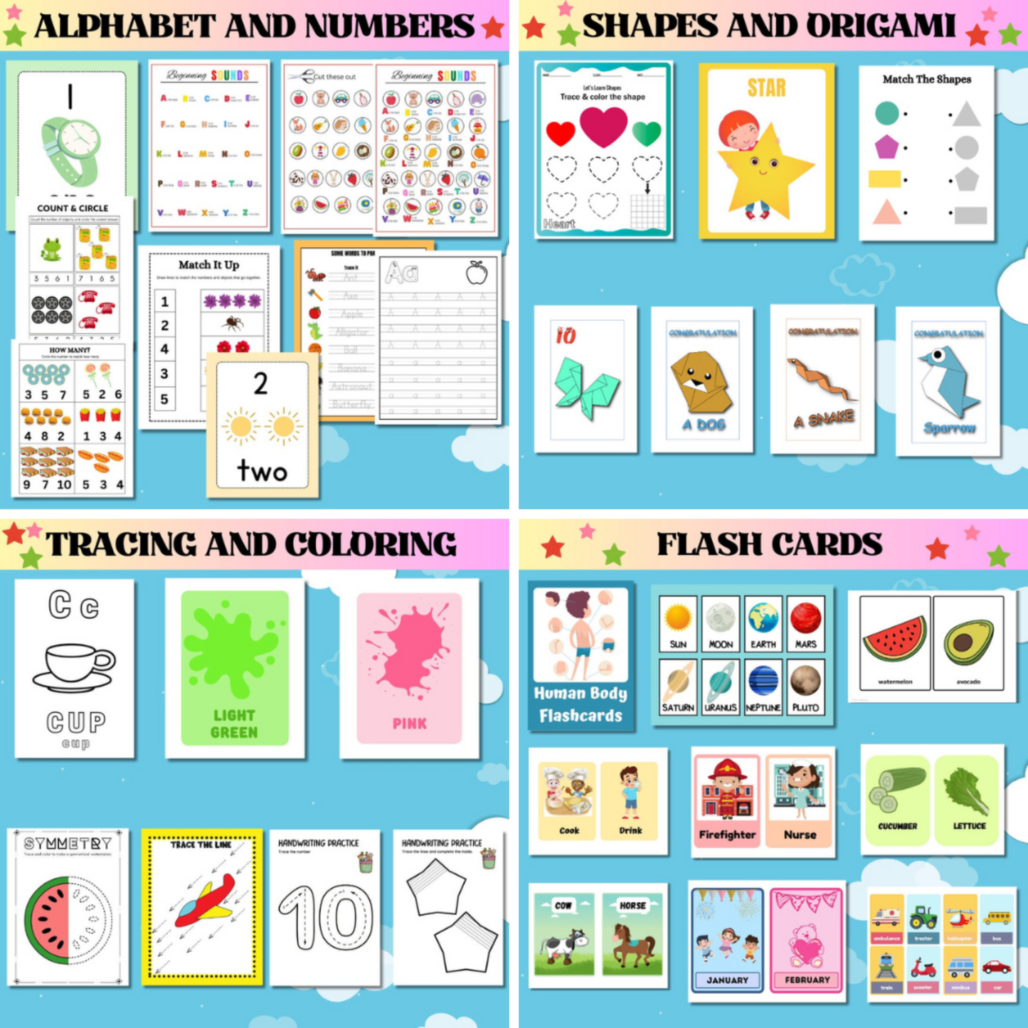 11,000+ Preschool, Kindergarten Worksheets