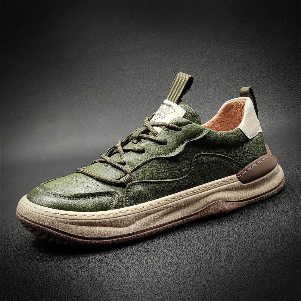 SkyVoyager Leather Sneaker