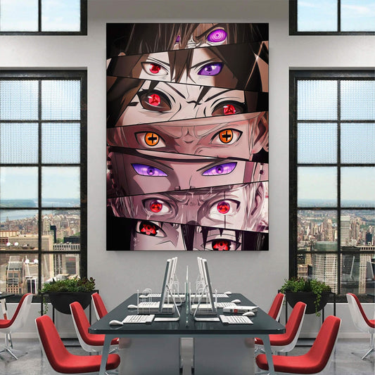 Anime eyes wall scroll