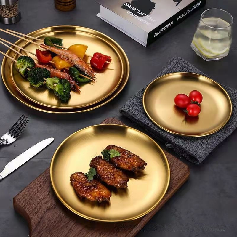 Aurelian Golden Stainless Plate