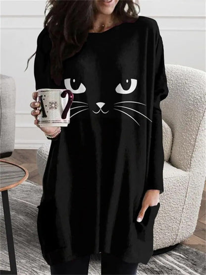 Comfy Long Sleeve Cat