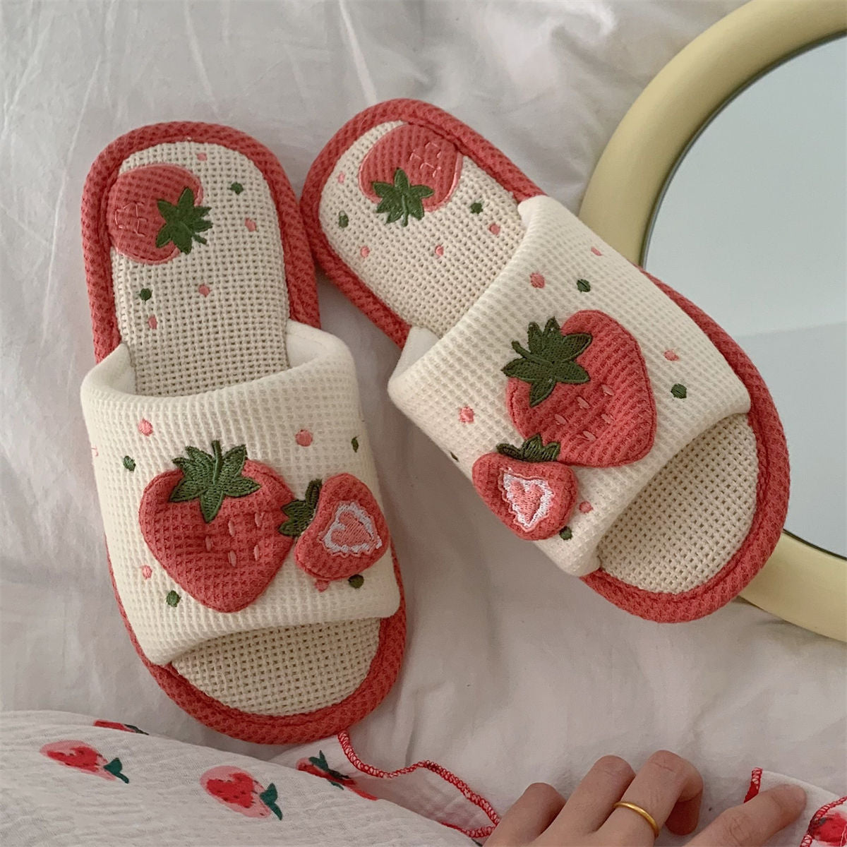 Berry Cozy Plush Slippers