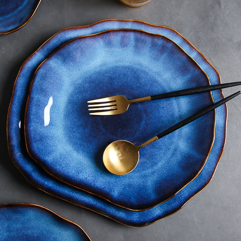 Davoxa™ Marine Glazed Ceramic Plates