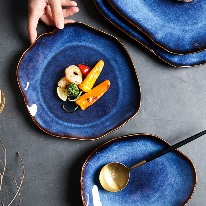 Davoxa™ Marine Glazed Ceramic Plates