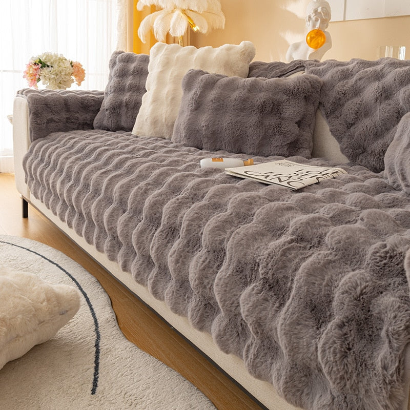 Luxe Plush Sofa Cover