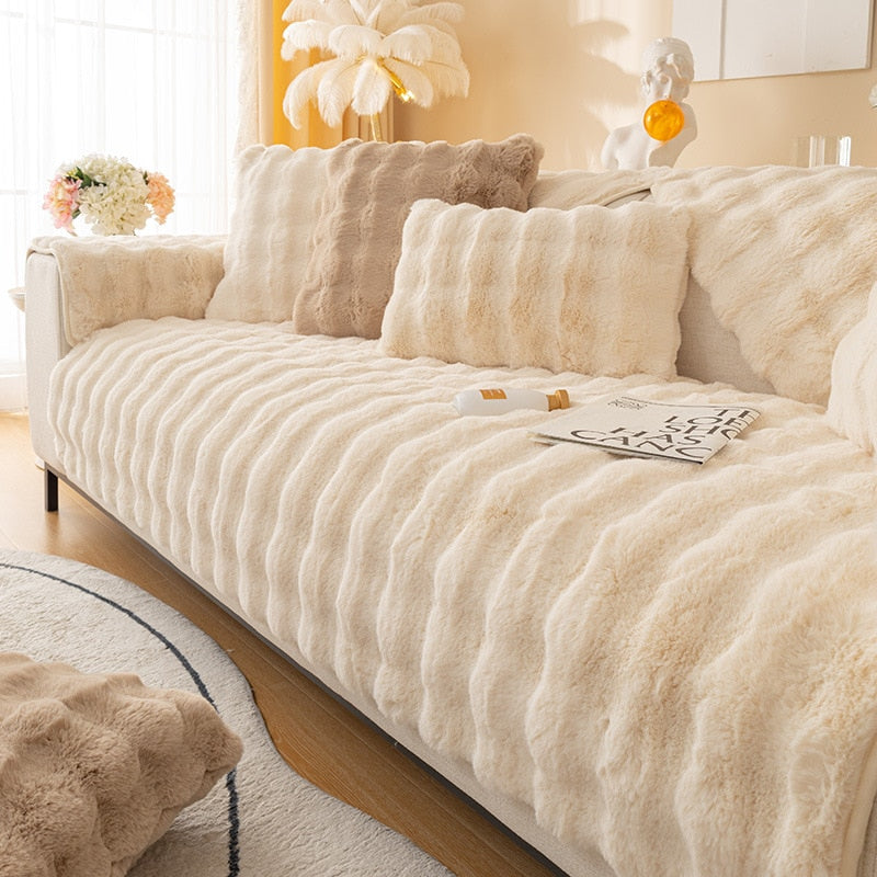 Luxe Plush Sofa Cover